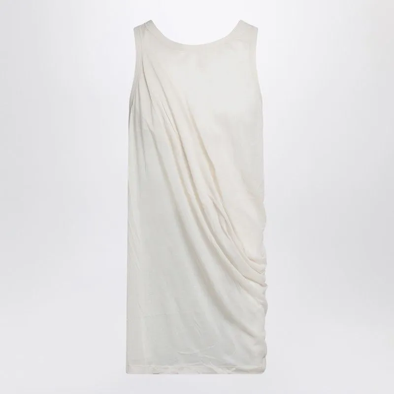 IVORY TANK TOP WITH DRAPING sold by Lord & Taylor