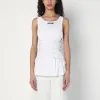 WHITE TANK TOP IN COTTON WITH LACES sold by Lord & Taylor