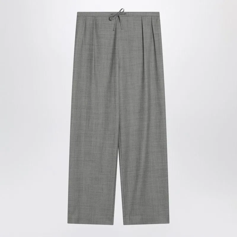 GRAY WIDE PANTS WITH DRAWSTRING sold by Lord & Taylor