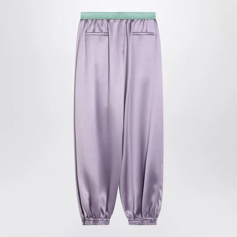 WIDE LILAC SILK PANTS sold by Lord & Taylor product image thumbnail 2