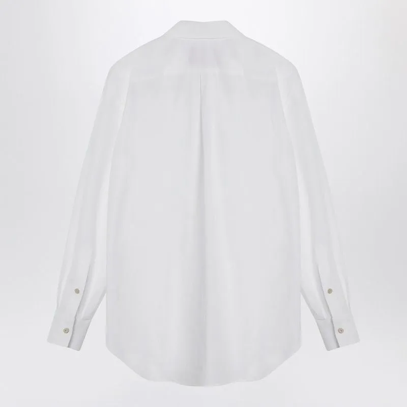 WHITE COTTON SHIRT WITH RUFFLES sold by Lord & Taylor product image thumbnail 2