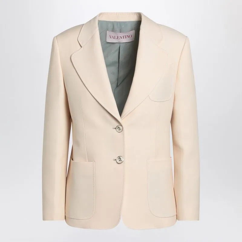 WOOL AND SILK SINGLE-BREASTED JACKET sold by Lord & Taylor