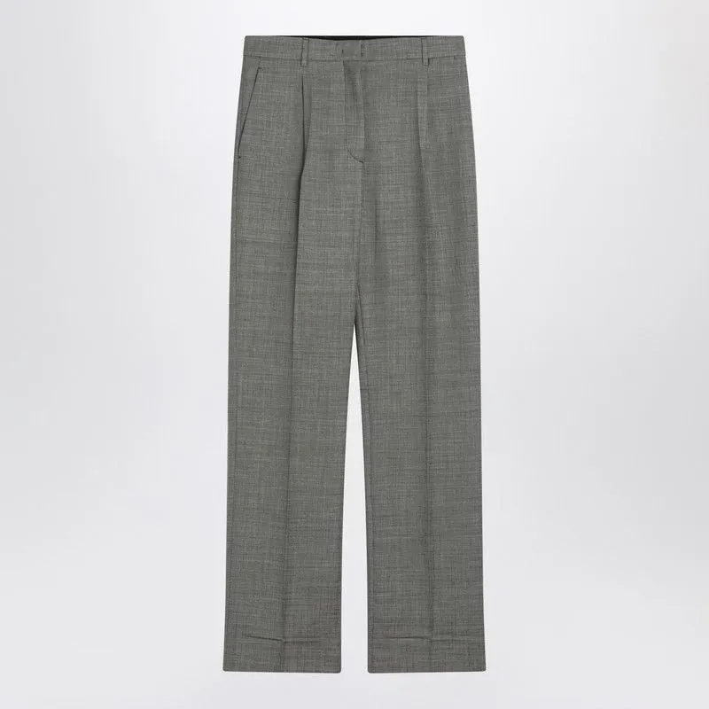 WIDE GREY TROUSERS IN WOOL sold by Lord & Taylor