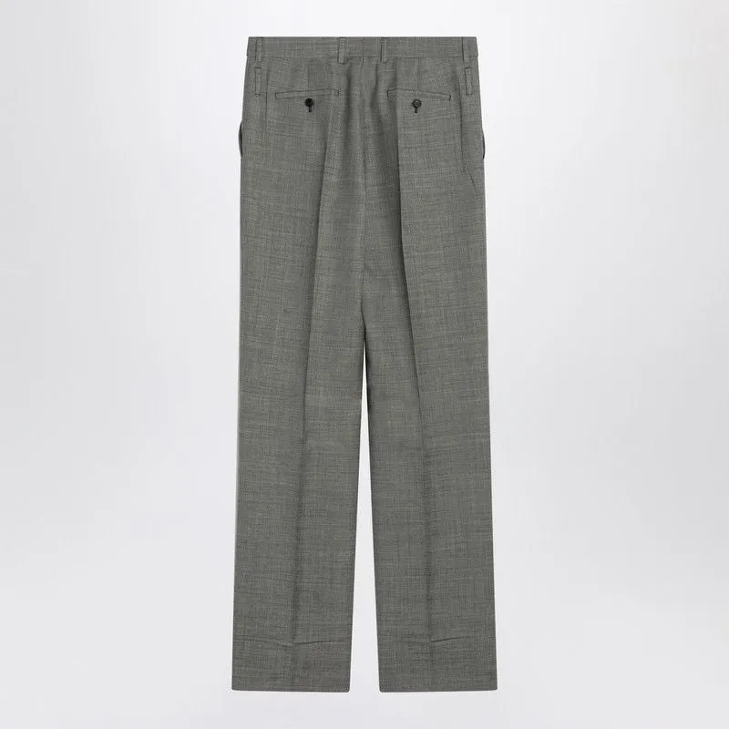 WIDE GREY TROUSERS IN WOOL sold by Lord & Taylor product image thumbnail 2