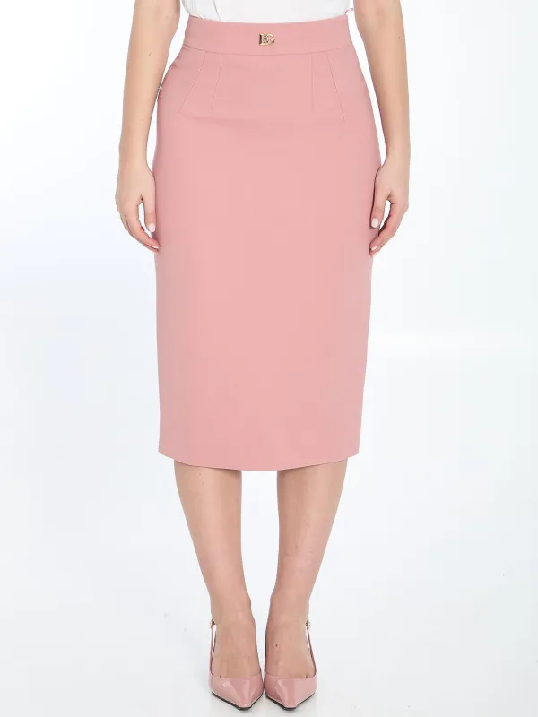 PINK WOOL PENCIL SKIRT sold by Lord & Taylor