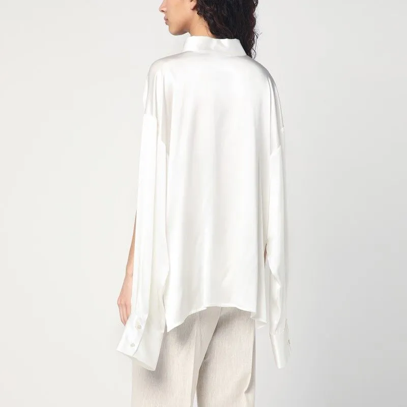 WHITE SILK SHIRT sold by Lord & Taylor product image thumbnail 2
