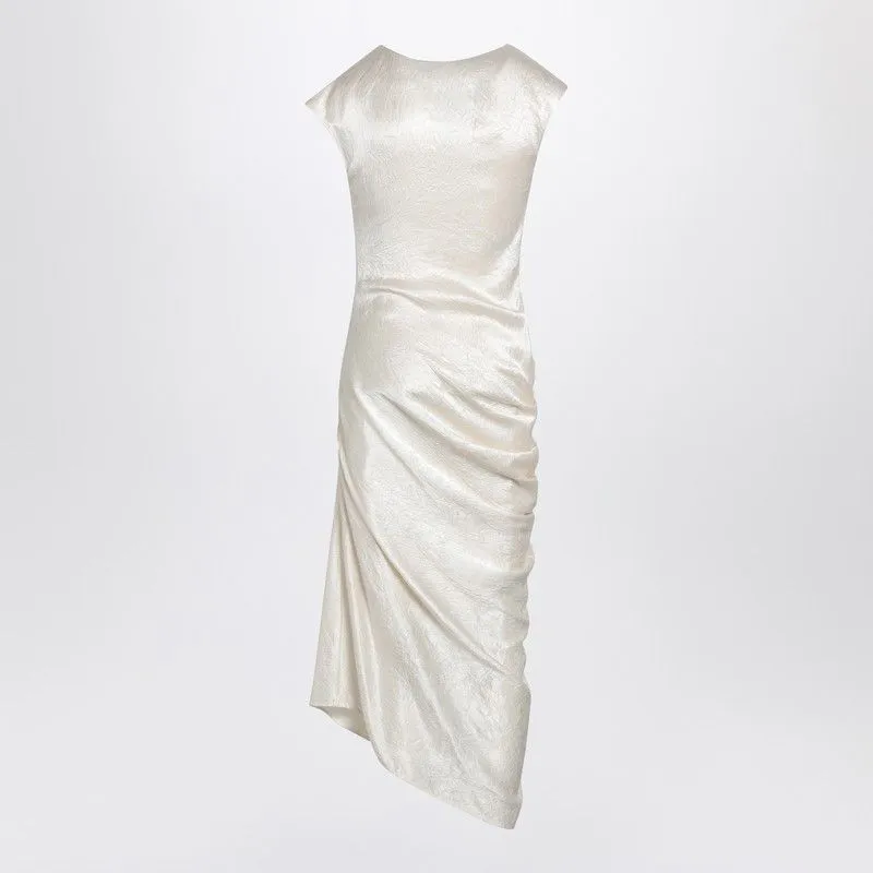 IVORY ASYMMETRICAL DRAPED DRESS sold by Lord & Taylor product image thumbnail 2