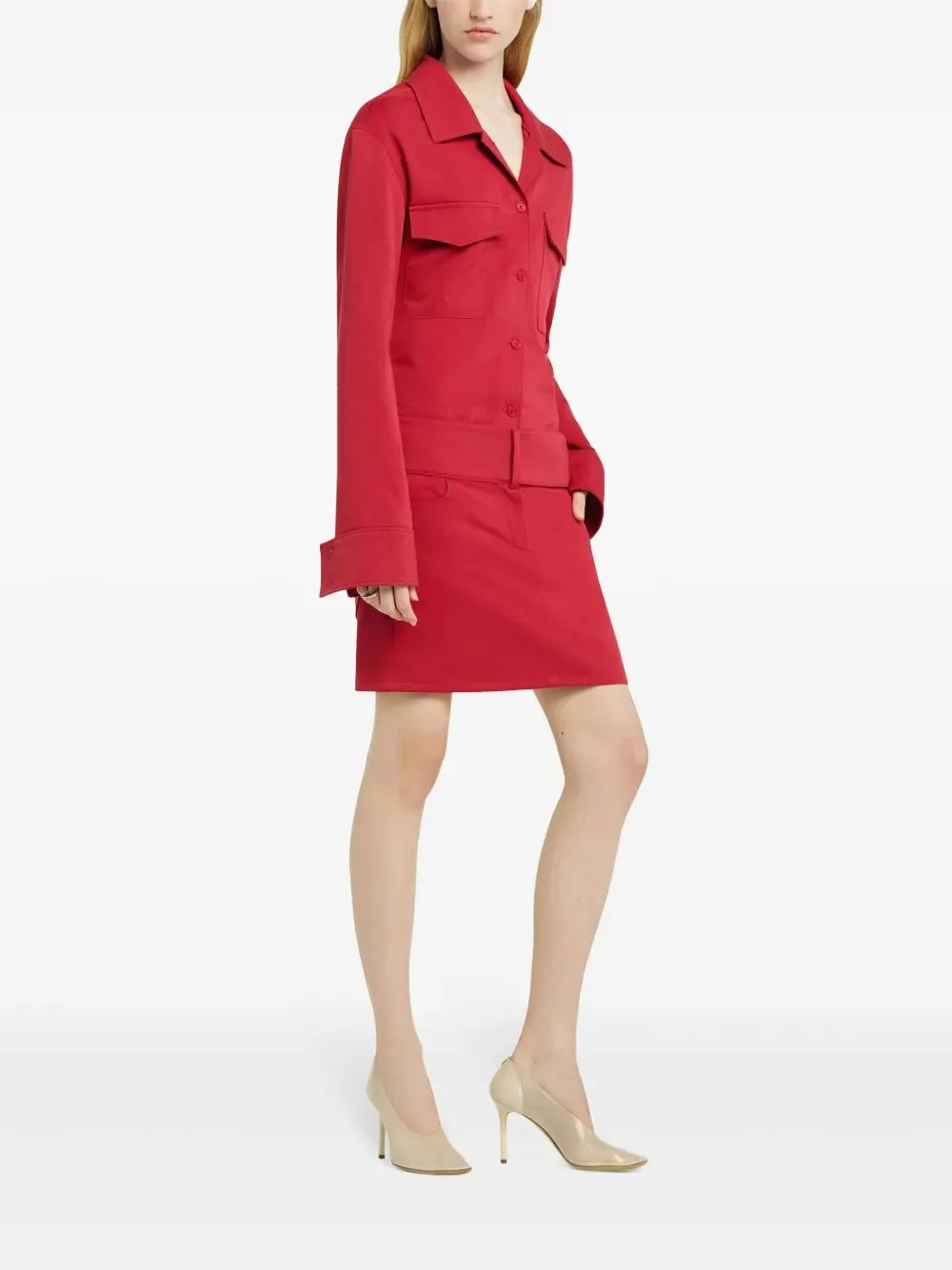 MINI SKIRT BELTED POLYCOTTON sold by Lord & Taylor product image thumbnail 2