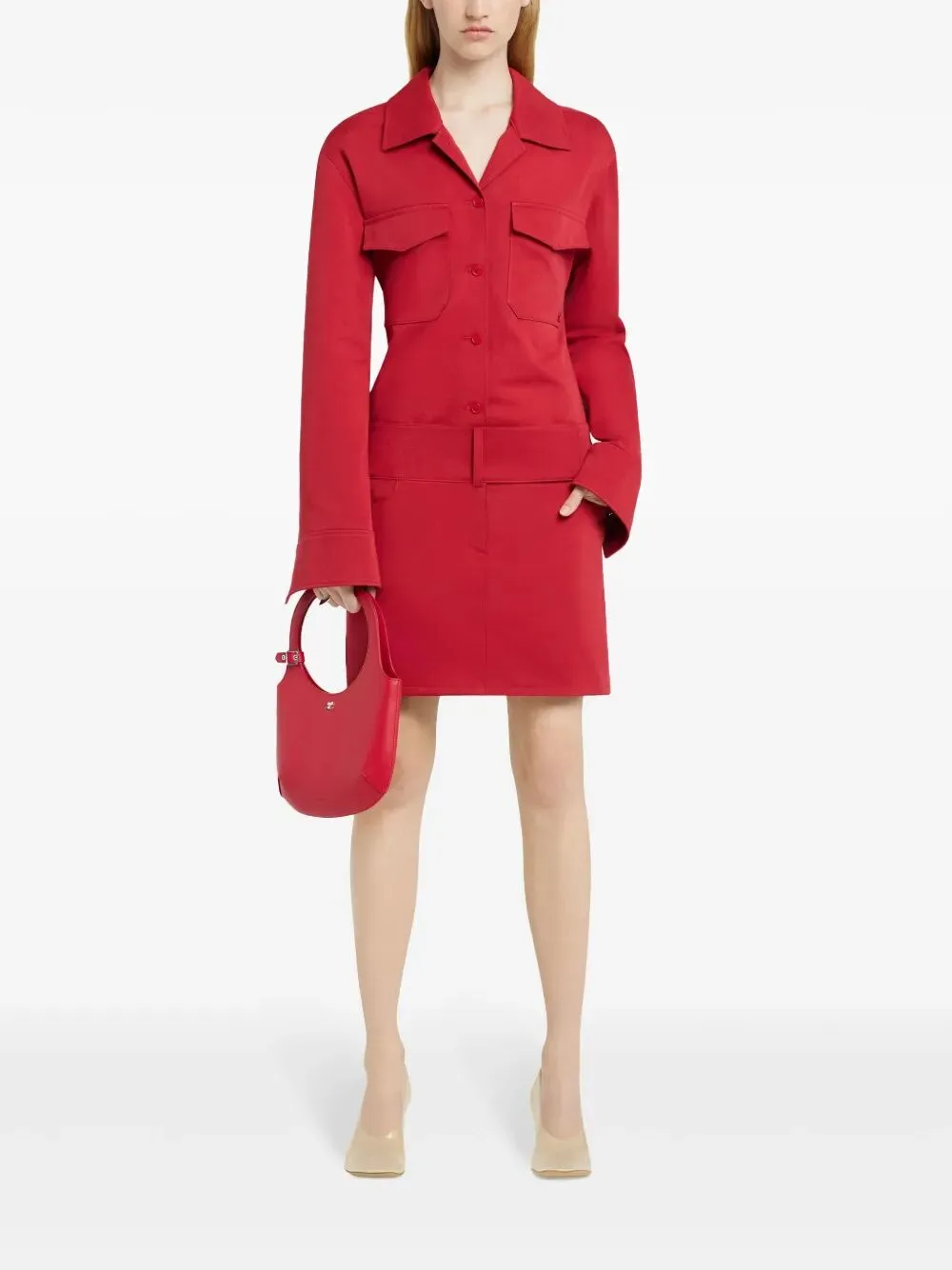 MINI SKIRT BELTED POLYCOTTON sold by Lord & Taylor product image thumbnail 4