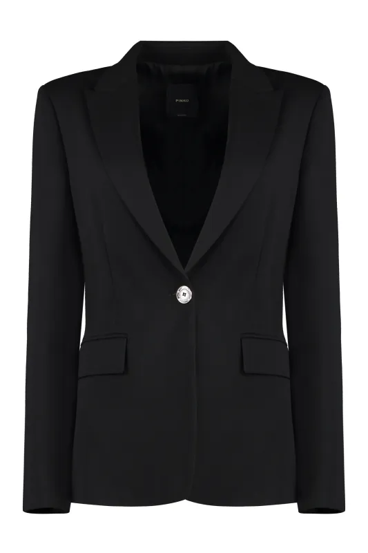 SIGNUM SINGLE-BREASTED VISCOSE BLAZER sold by Lord & Taylor