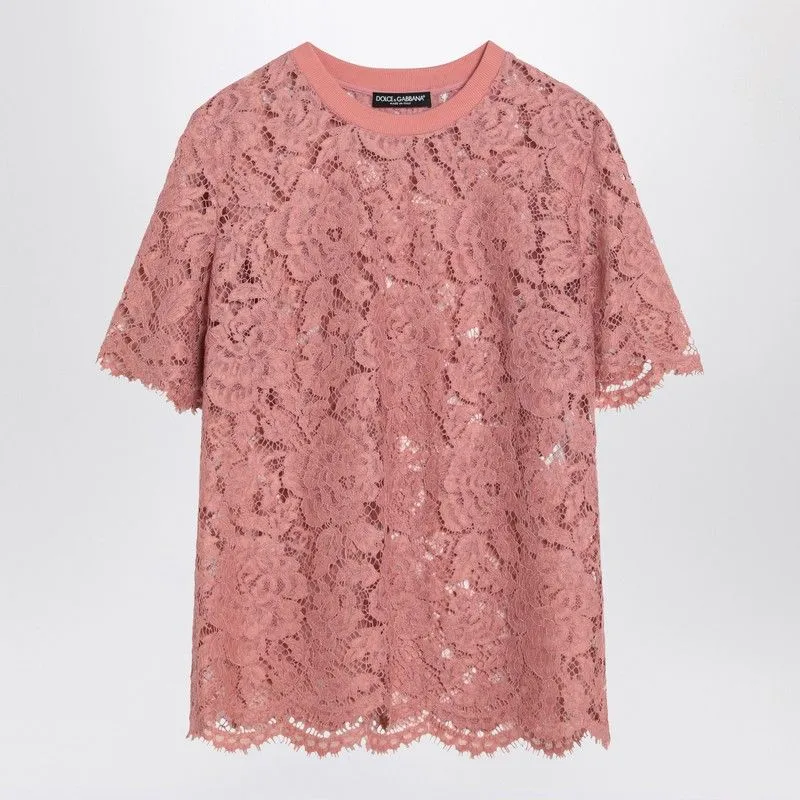 LACE CREW-NECK T-SHIRT sold by Lord & Taylor