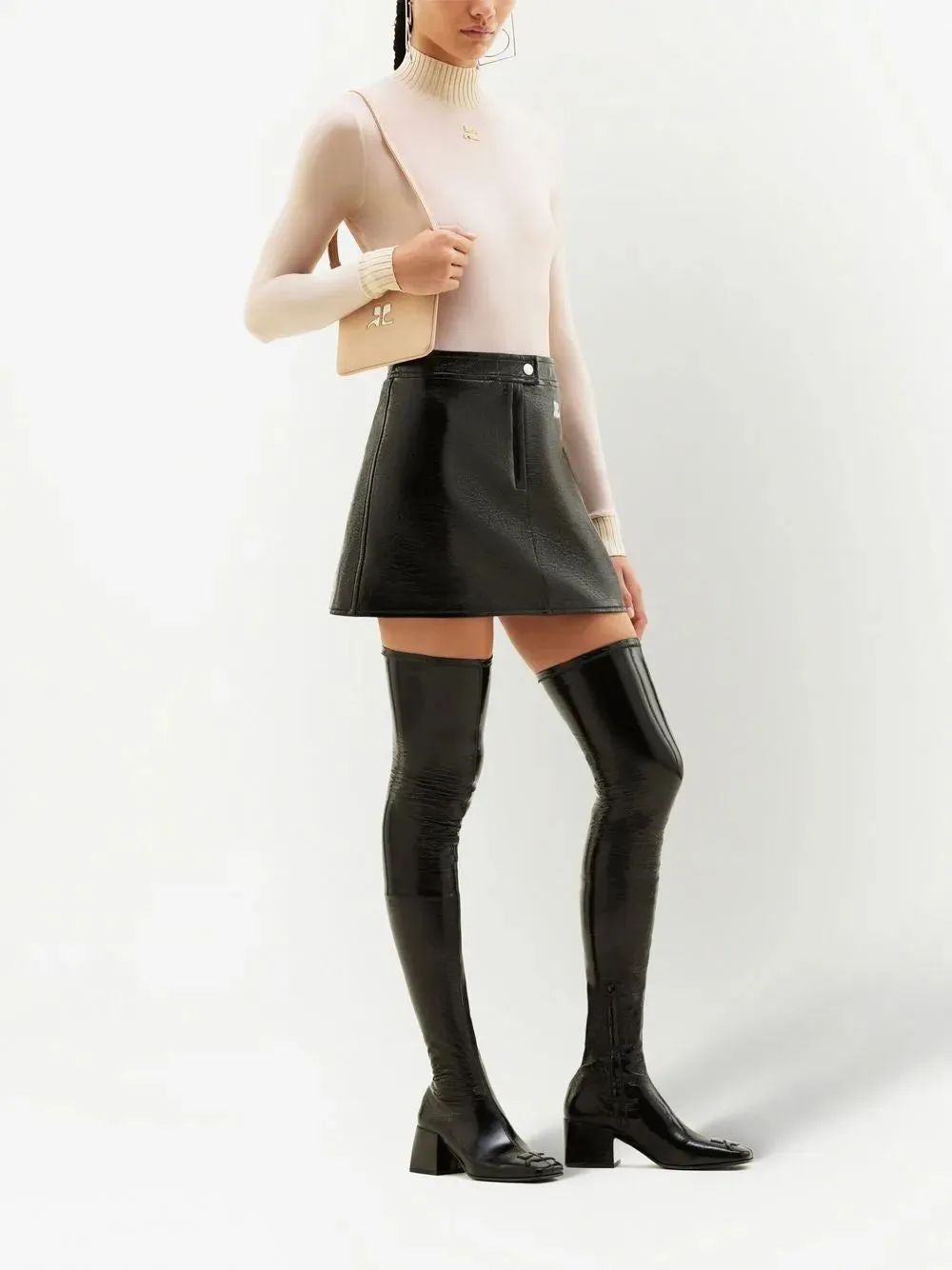 PERCJU001VY0014 VINYL MINI SKIRT sold by Lord & Taylor product image thumbnail 3