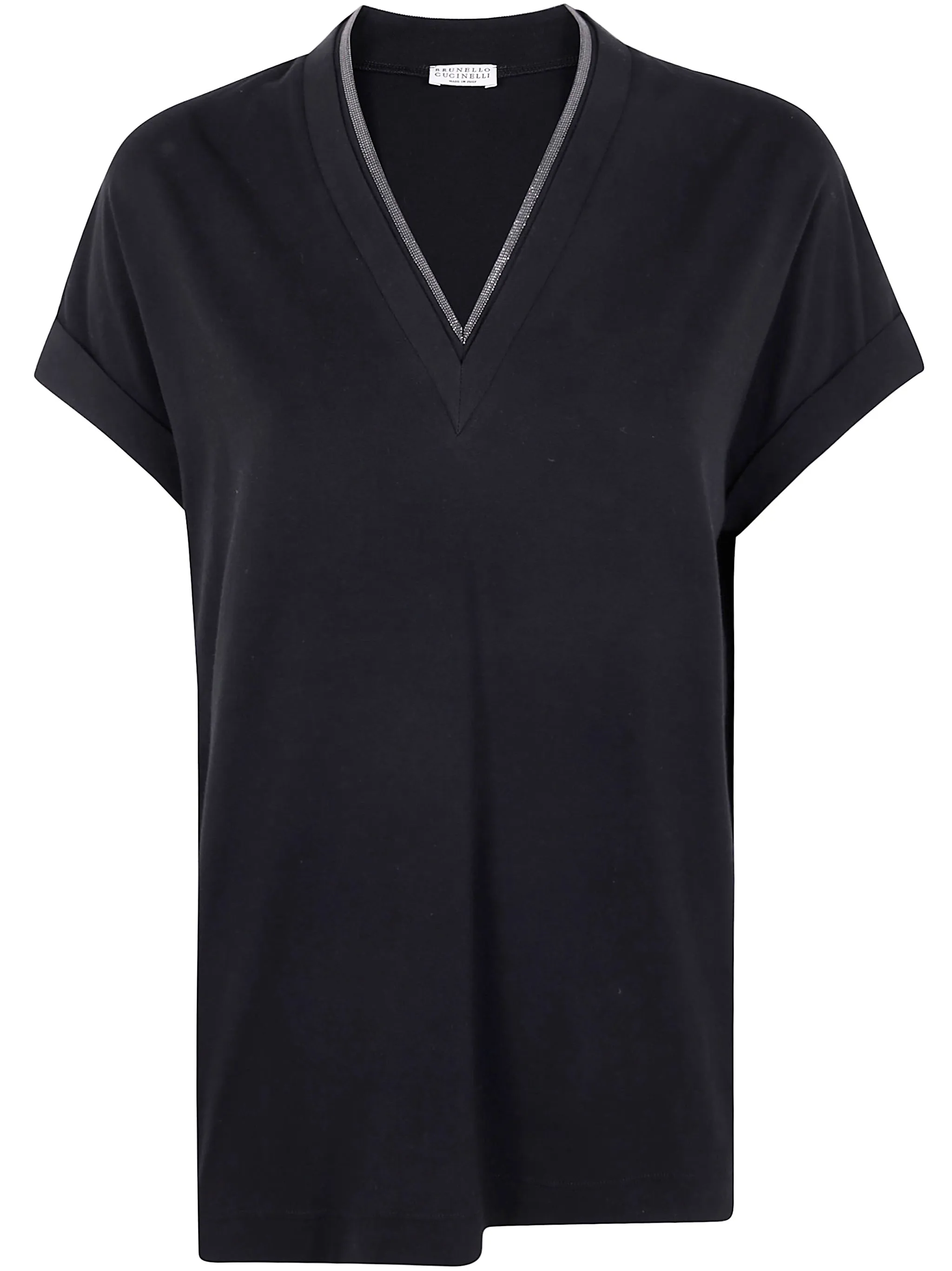 MONILI COLLAR VNECK TEE SHIRT sold by Lord & Taylor