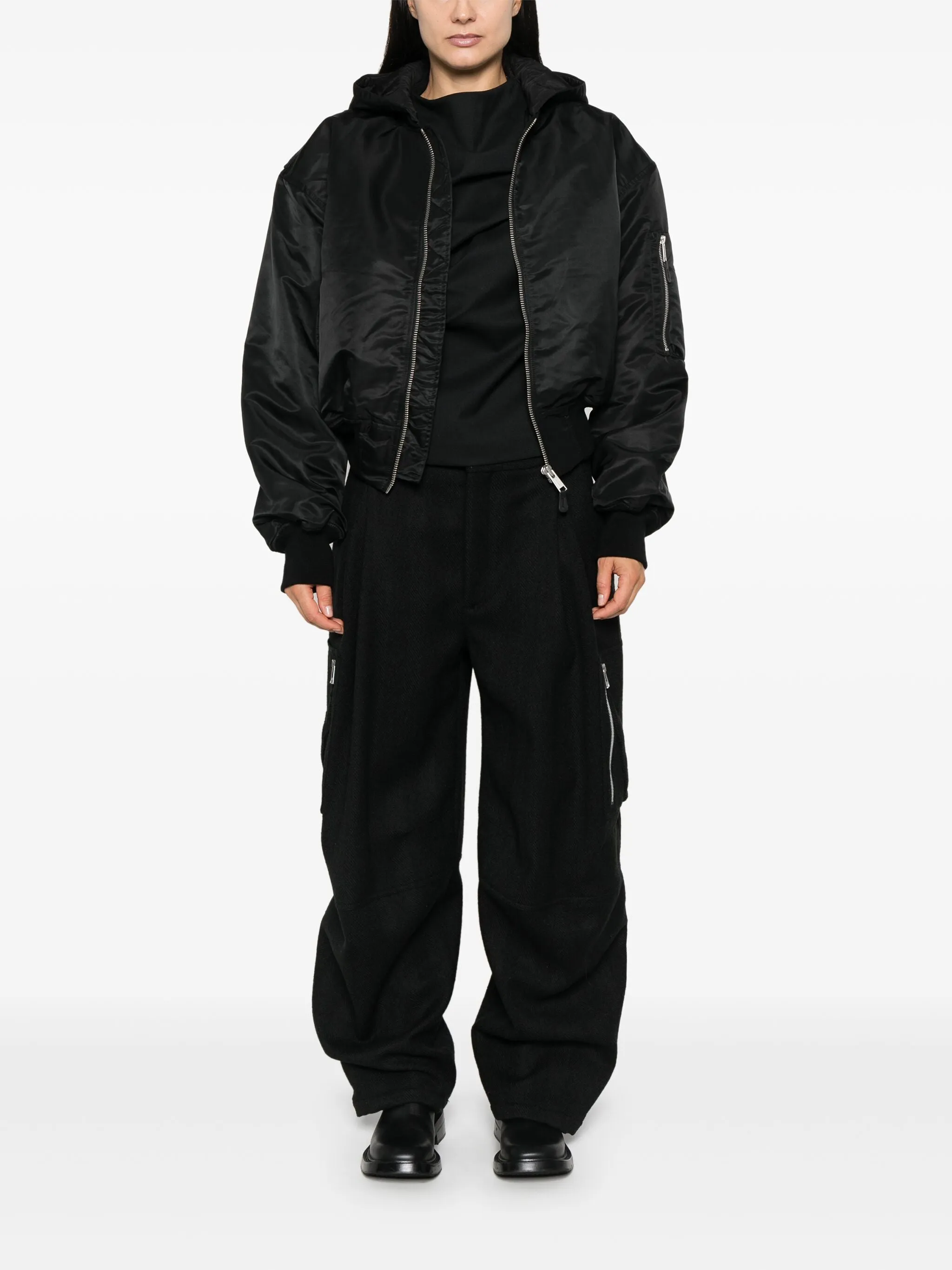 HOODED BROAD BOMBER sold by Lord & Taylor product image thumbnail 5