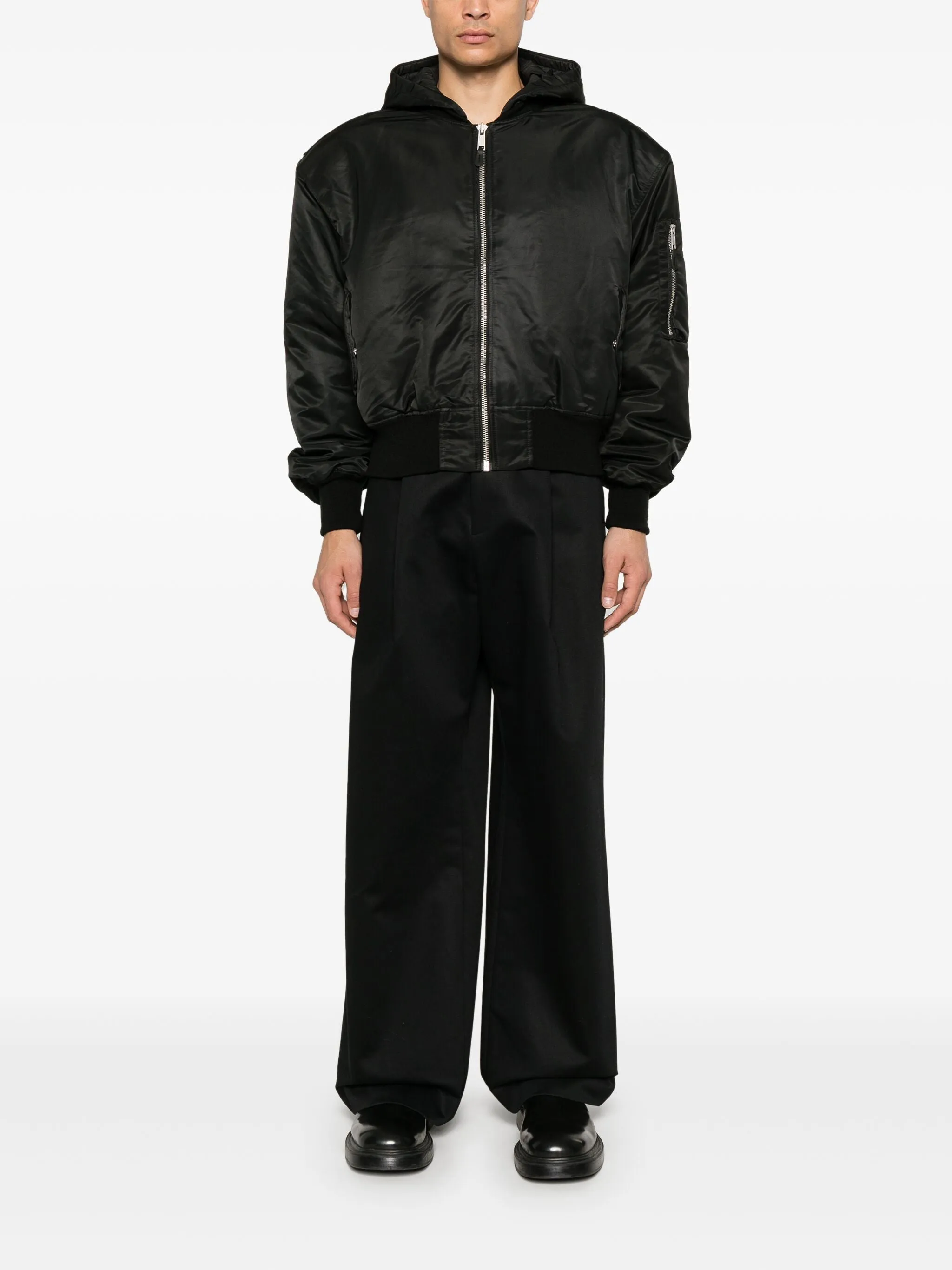 HOODED BROAD BOMBER sold by Lord & Taylor product image thumbnail 4