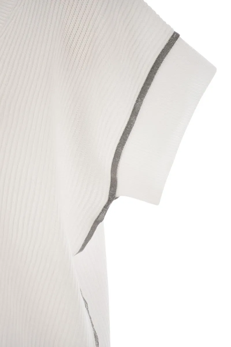 SHORTSLEEVES VNECK SWEATER sold by Lord & Taylor product image thumbnail 4