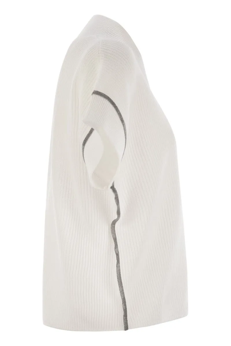 SHORTSLEEVES VNECK SWEATER sold by Lord & Taylor product image thumbnail 3
