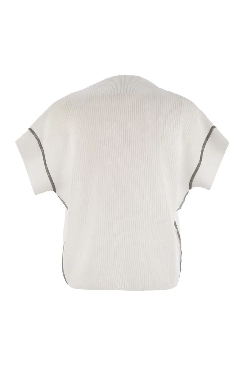 SHORTSLEEVES VNECK SWEATER sold by Lord & Taylor product image thumbnail 2