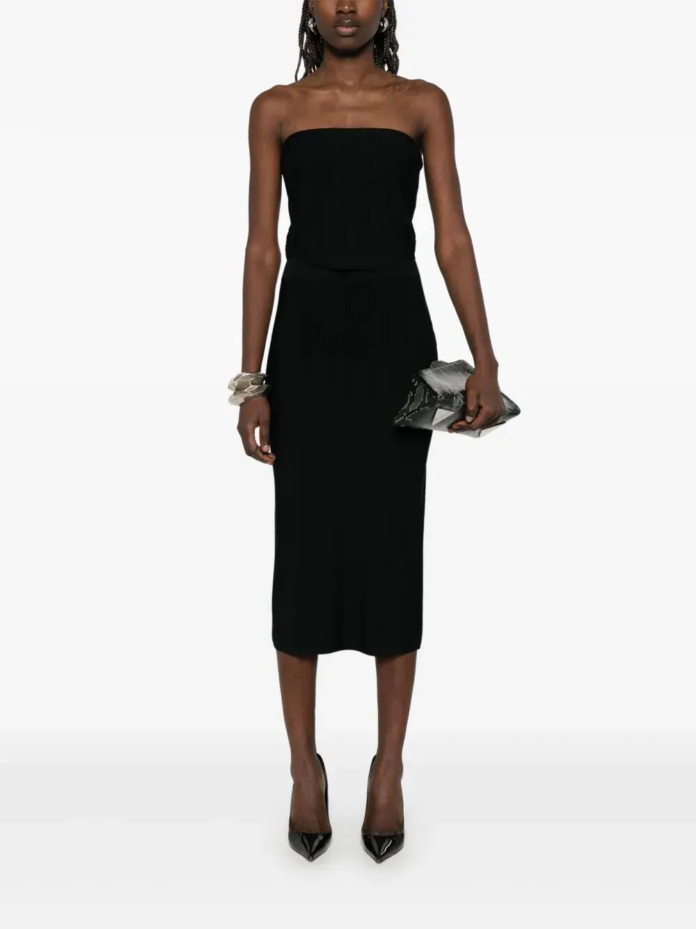 CLASSIC BLACK MIDI DRESS sold by Lord & Taylor product image thumbnail 5