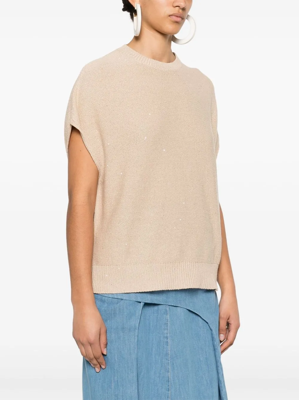 LINEN BLEND CREWNECK SWEATER sold by Lord & Taylor product image thumbnail 2