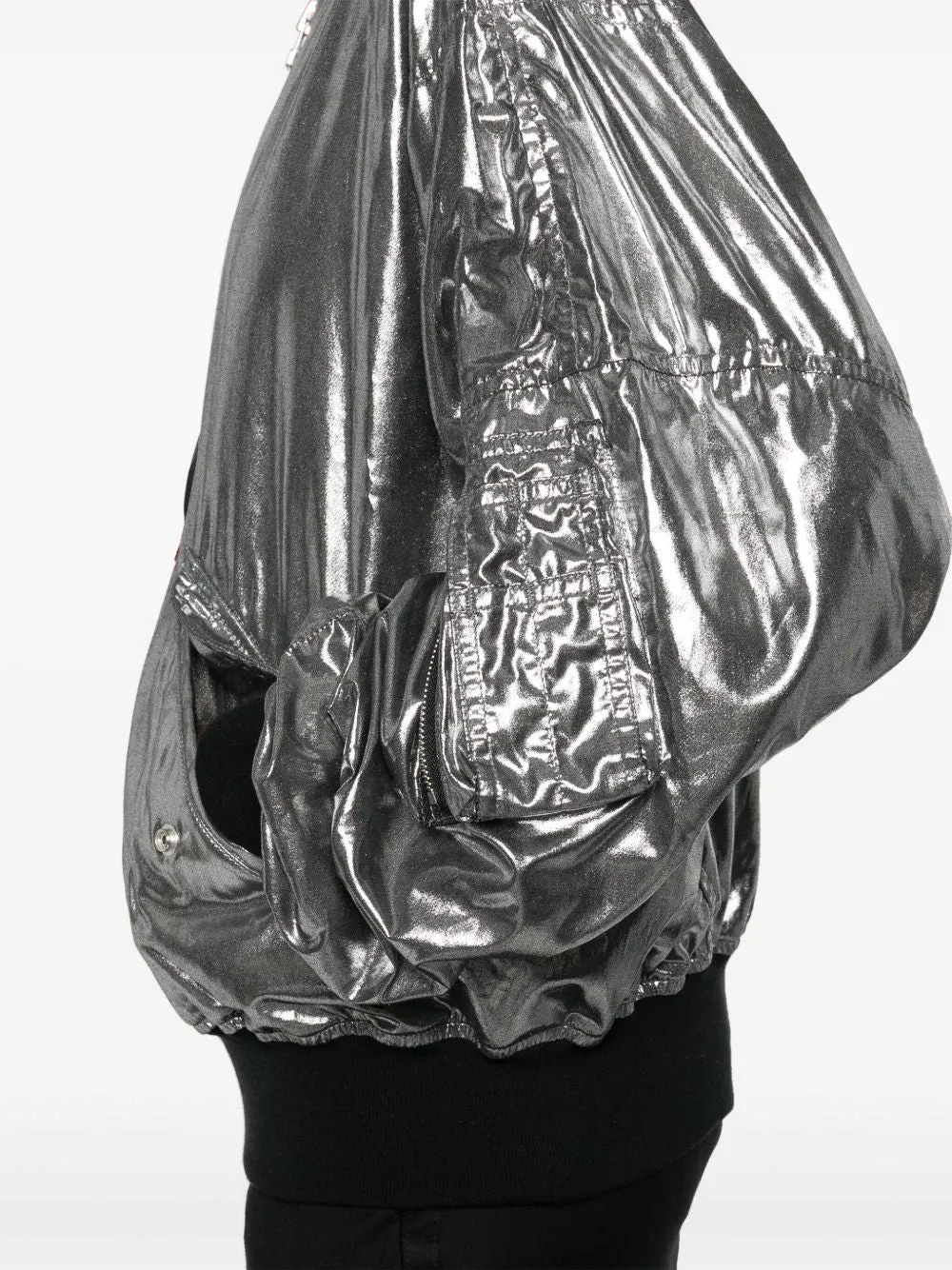 METALLIC EFFECT BOMBER JACKET sold by Lord & Taylor product image thumbnail 5