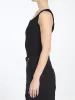 BLACK RIBBED STRAPS BODYSUIT sold by Lord & Taylor
