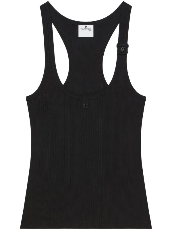 90S BLACK RIBBED TANK TOP sold by Lord & Taylor