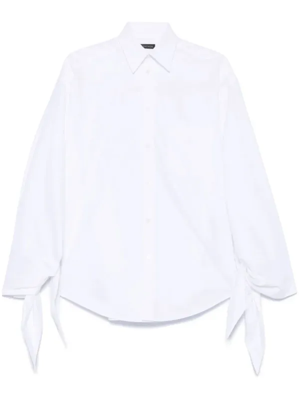 KNOTTED CUFF BLOUSE sold by Lord & Taylor