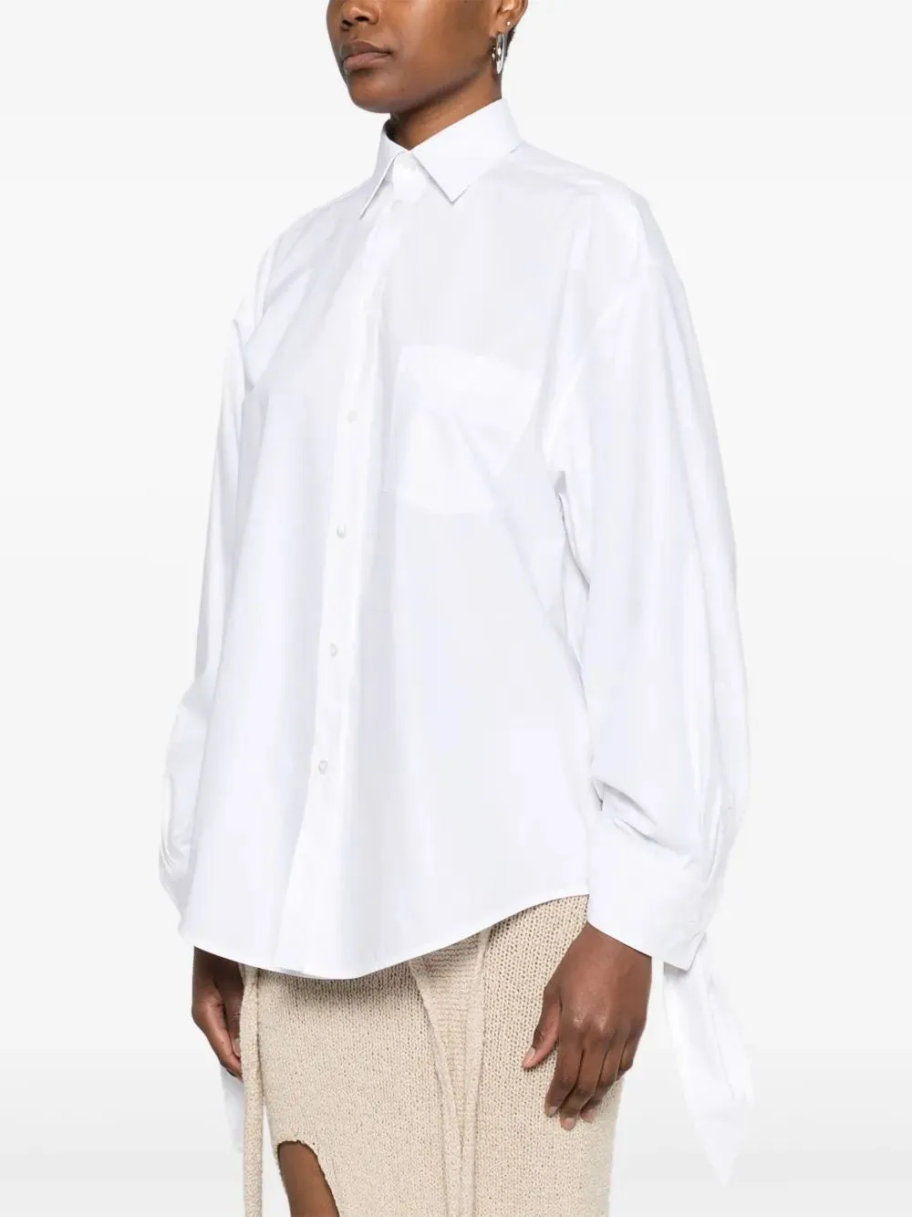 KNOTTED CUFF BLOUSE sold by Lord & Taylor product image thumbnail 3
