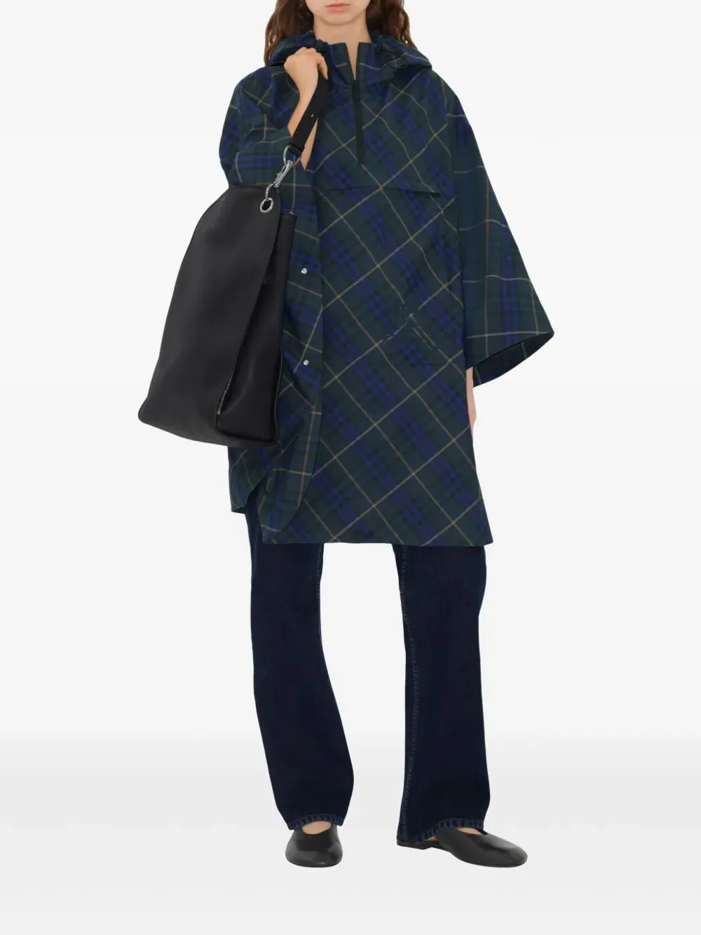 PACKAWAY CHECK CAPE sold by Lord & Taylor product image thumbnail 3
