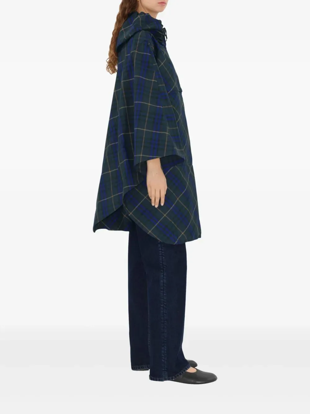 PACKAWAY CHECK CAPE sold by Lord & Taylor product image thumbnail 2