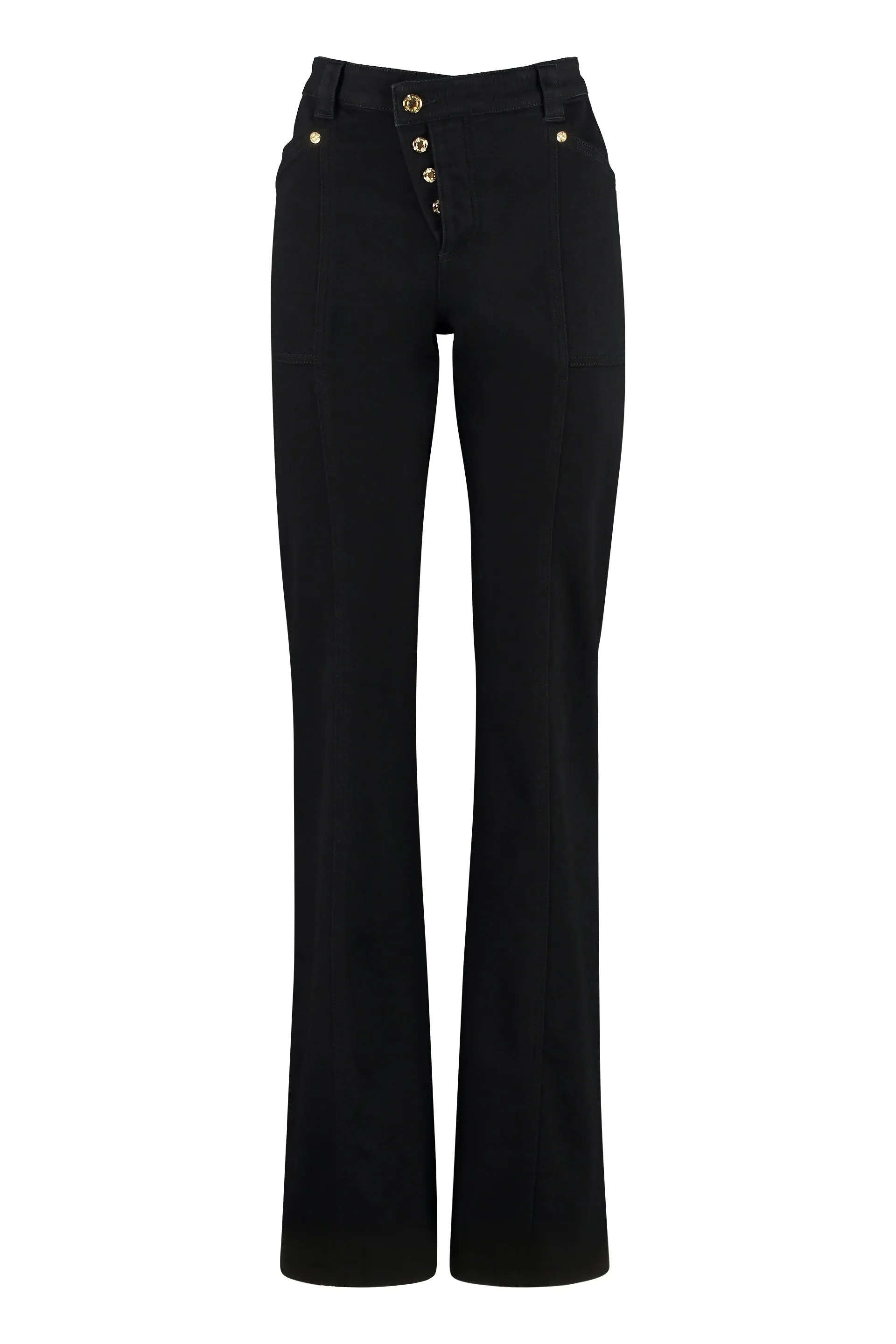 HIGH-RISE STRAIGHT LEG JEANS sold by Lord & Taylor