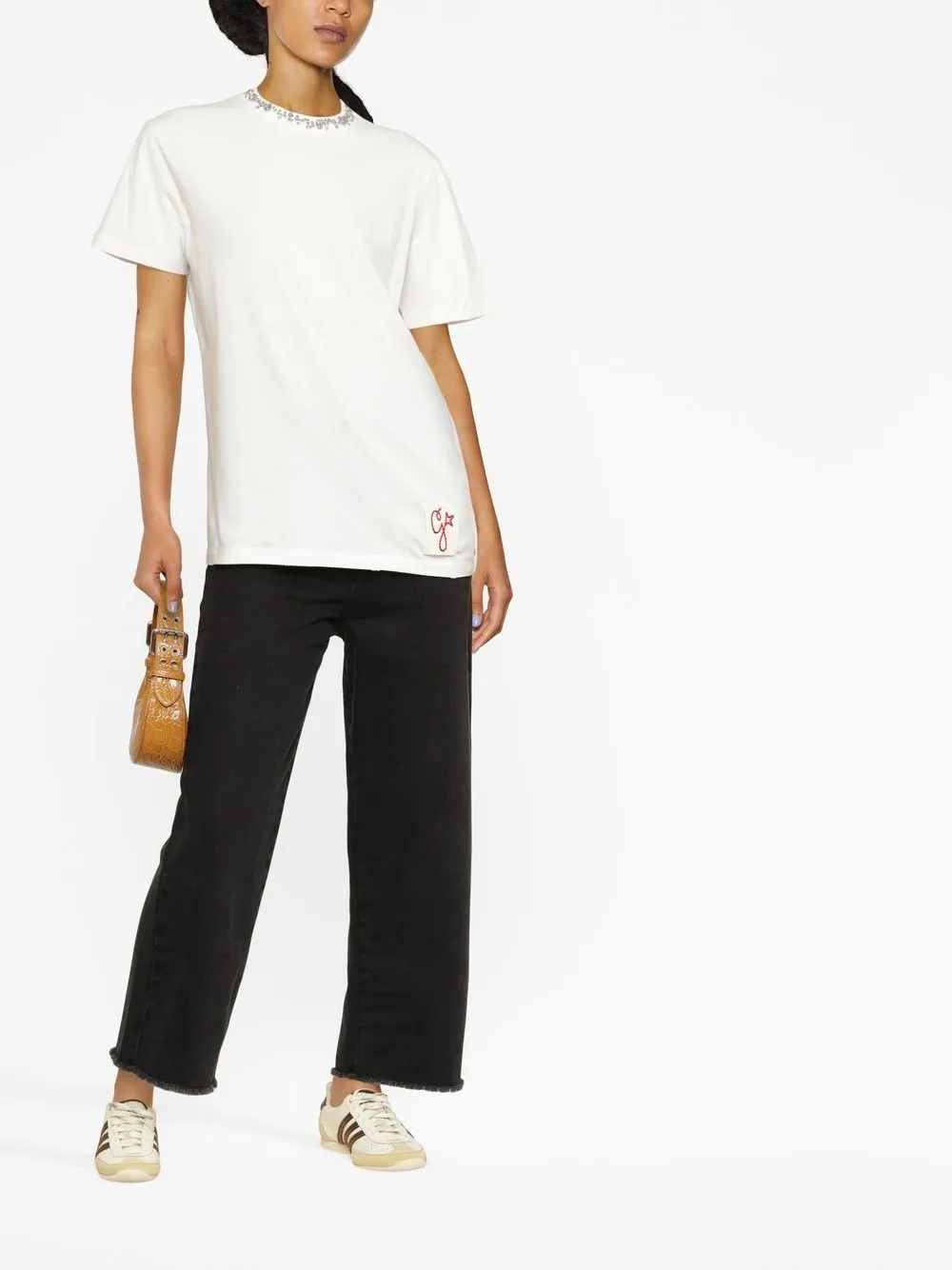 EMBROIDERED COTTON T-SHIRT sold by Lord & Taylor product image thumbnail 3