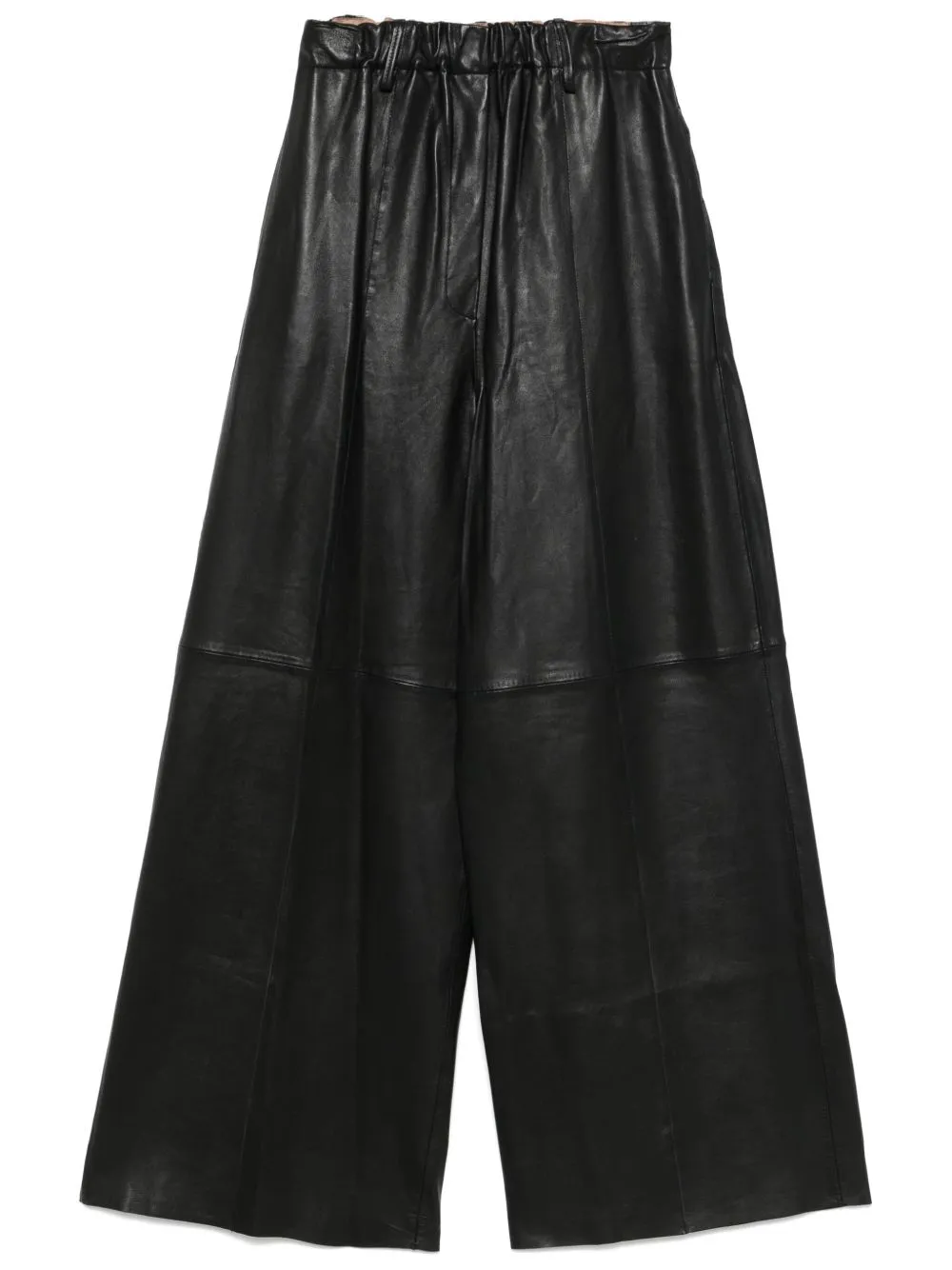 LEATHER WIDE-LEG TROUSERS sold by Lord & Taylor