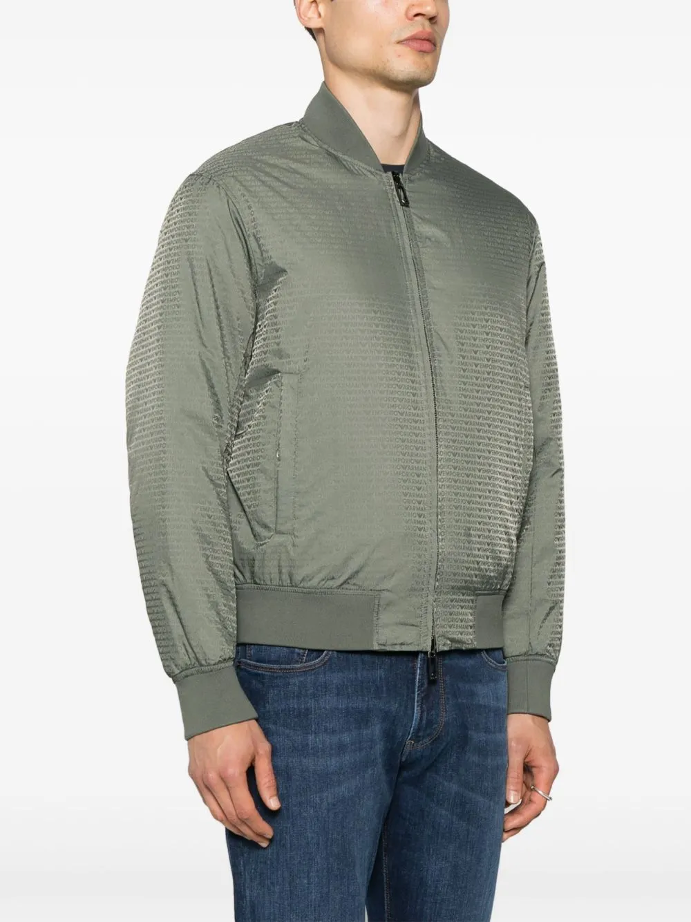 JACQUARD NYLON BOMBER JACKET sold by Lord & Taylor product image thumbnail 5