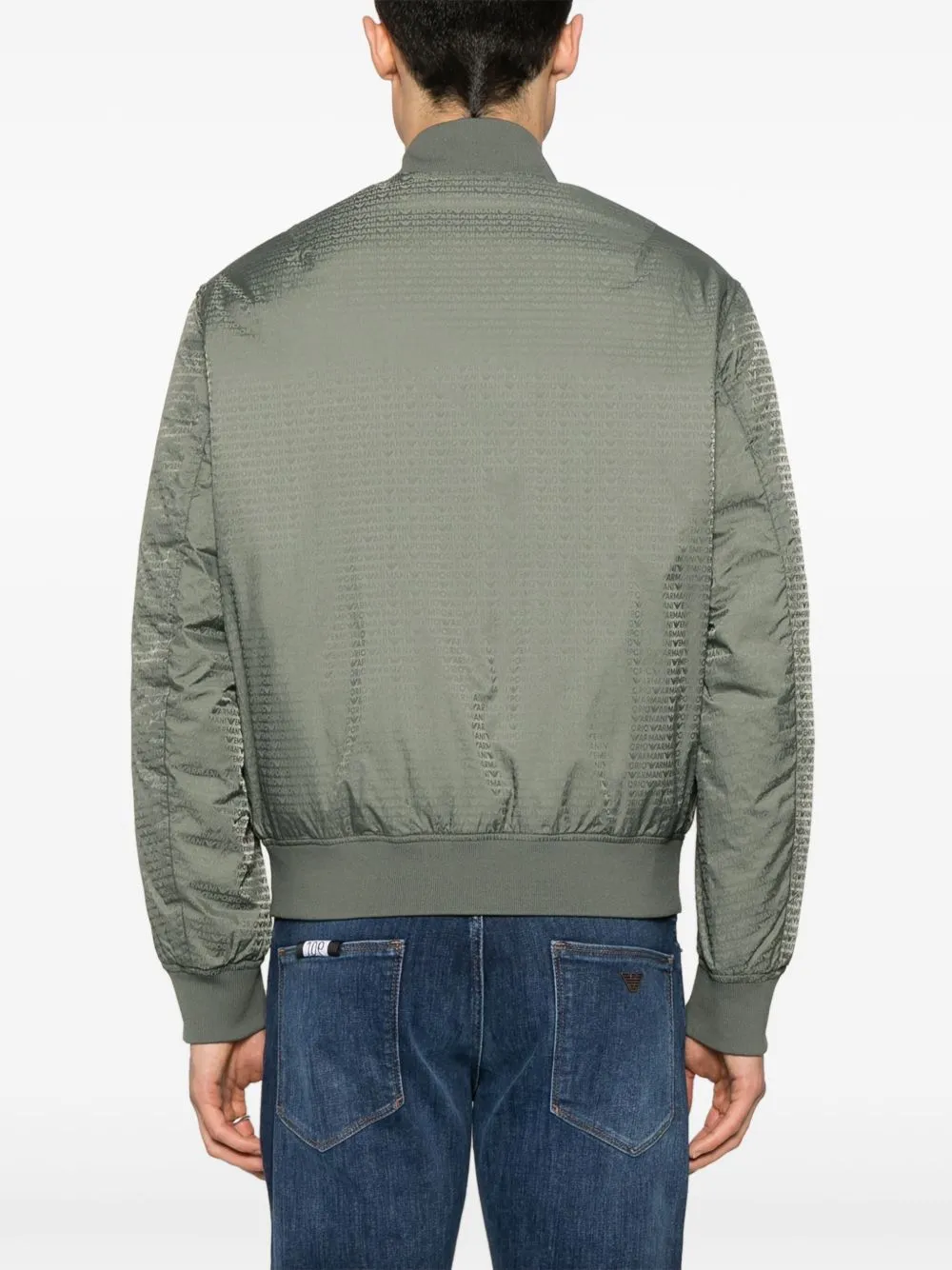 JACQUARD NYLON BOMBER JACKET sold by Lord & Taylor product image thumbnail 3