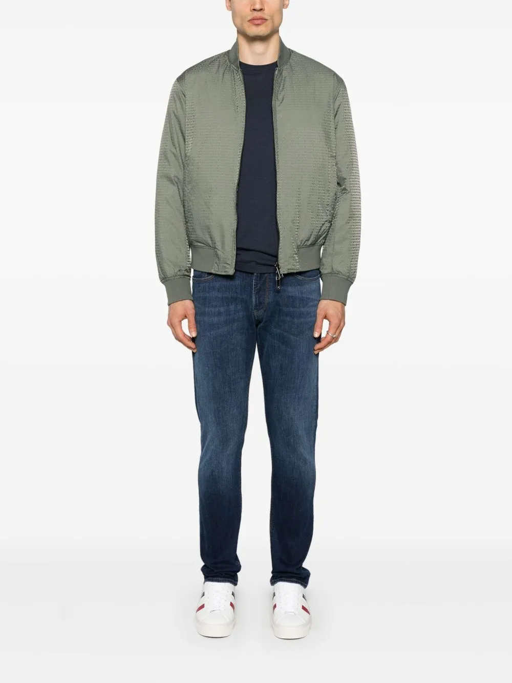 JACQUARD NYLON BOMBER JACKET sold by Lord & Taylor product image thumbnail 4