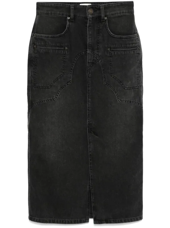 BRITT DENIM MIDI SKIRT sold by Lord & Taylor