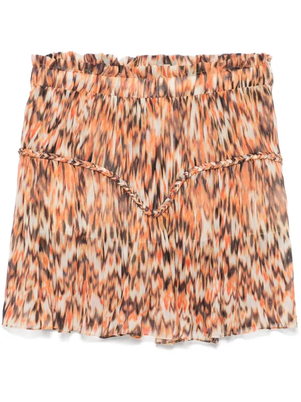 ROUMI PRINTED COTTON SKIRT sold by Lord & Taylor