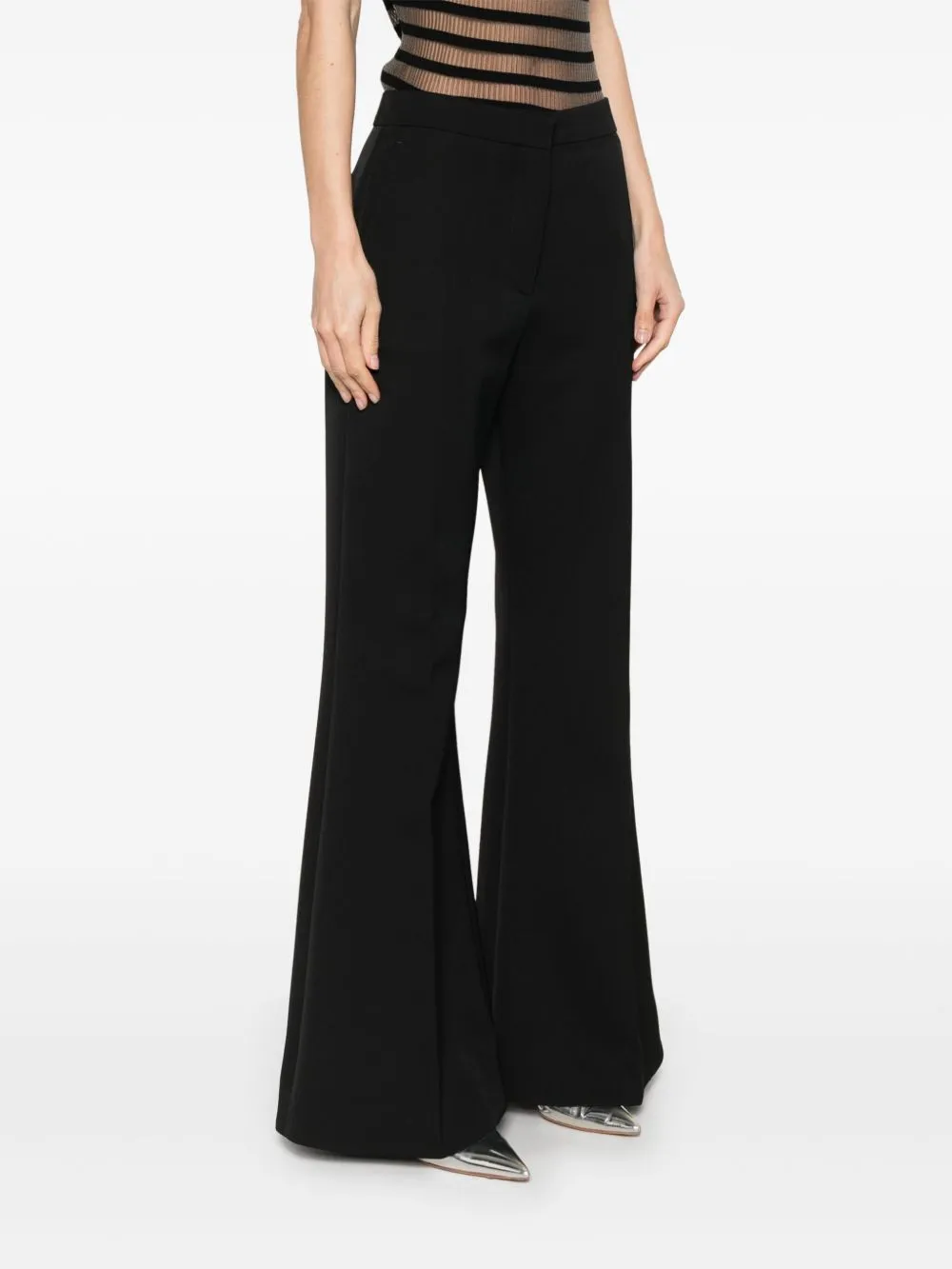 WOOL FLARED TROUSERS sold by Lord & Taylor product image thumbnail 3