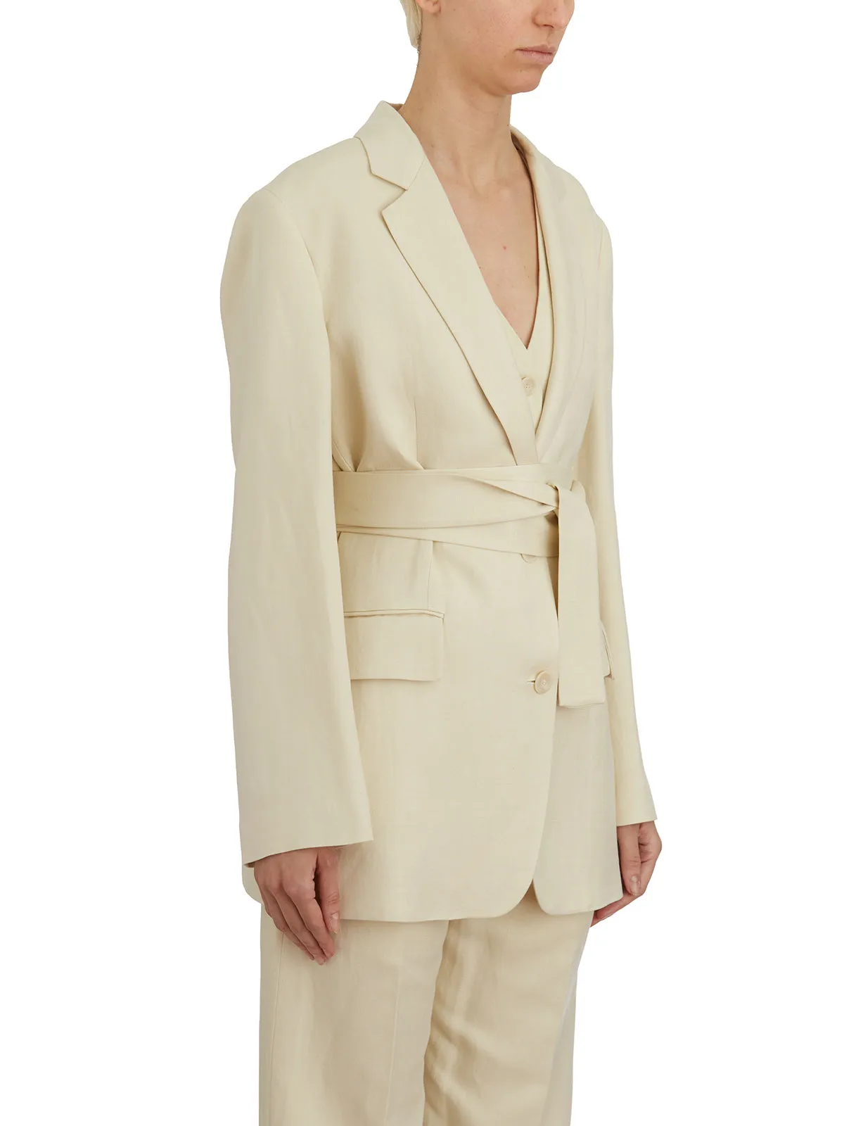 BLAZER WITH BELT sold by Lord & Taylor product image thumbnail 4