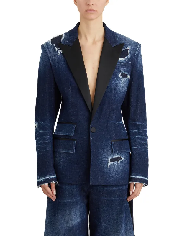 TUXEDO DENIM BLAZER sold by Lord & Taylor