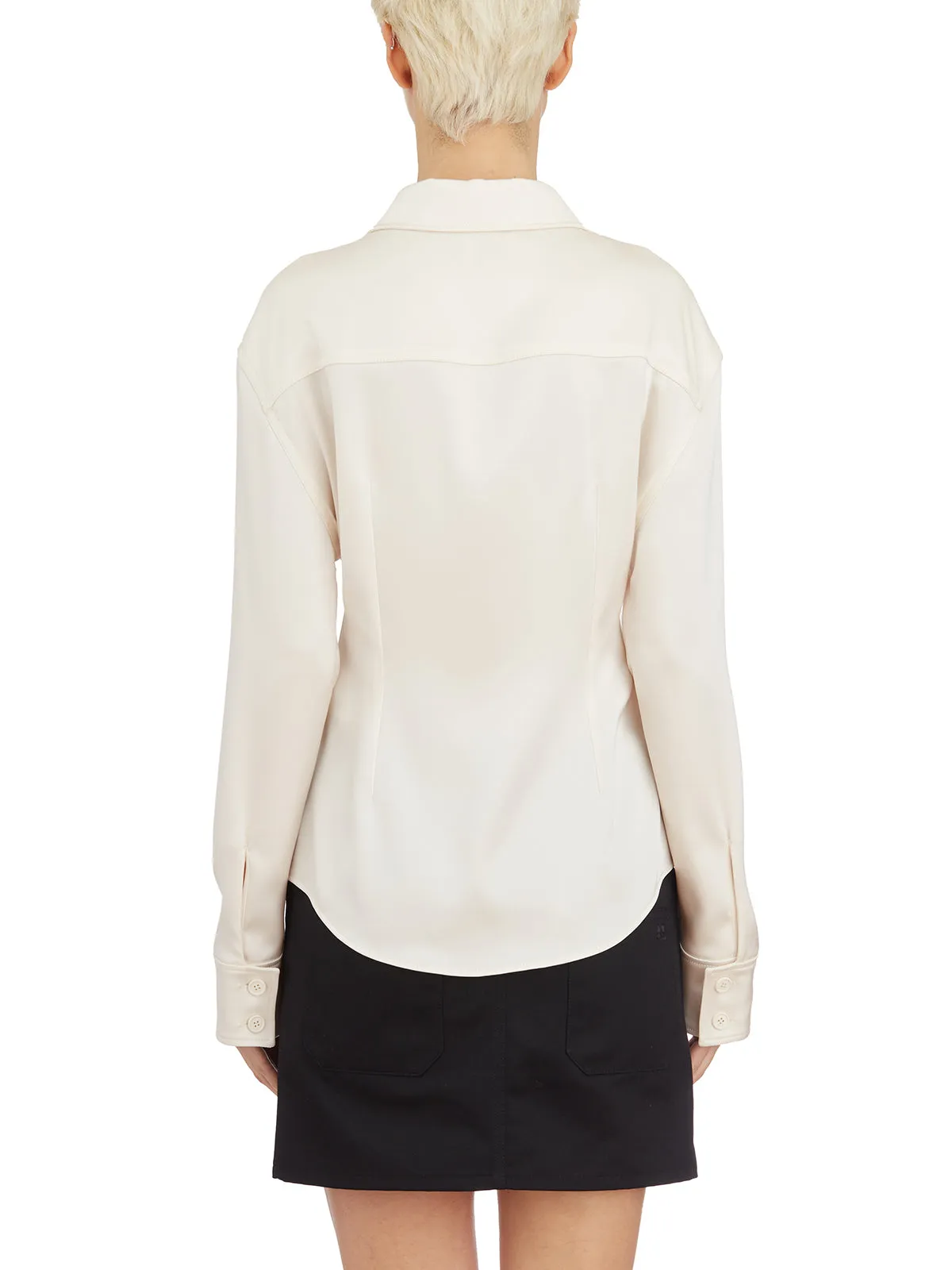 2 POCKET SATIN SHIRT sold by Lord & Taylor product image thumbnail 4