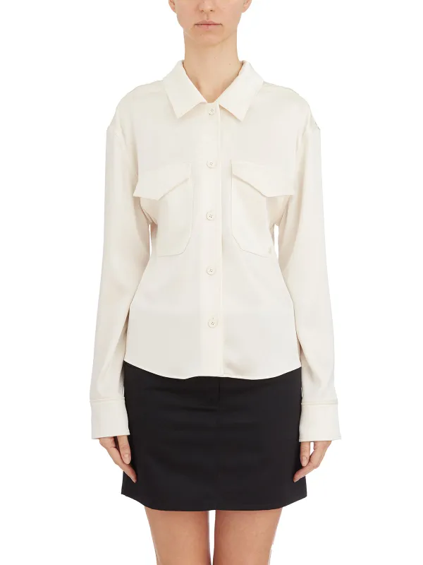 2 POCKET SATIN SHIRT sold by Lord & Taylor