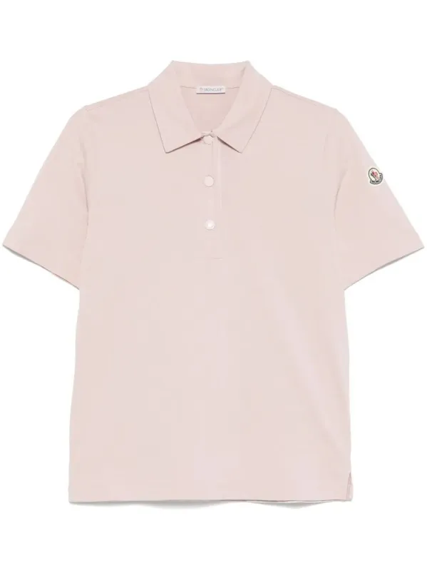 POLO MC NUDE SHOULDER LOGO PATCH made by Moncler