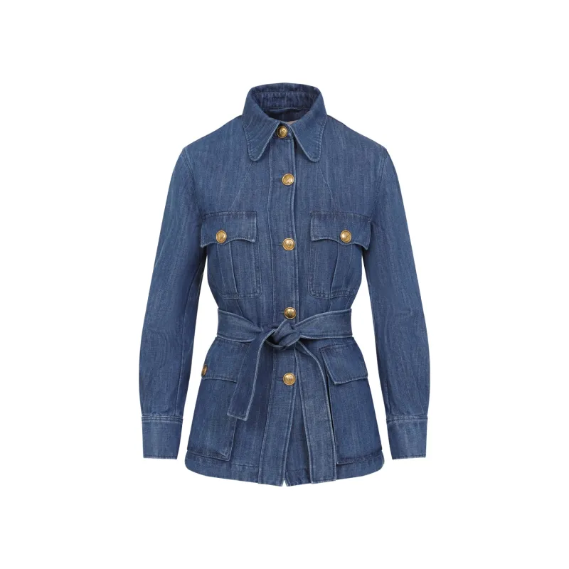 BLUE DENIM OVERSHIRT sold by Lord & Taylor
