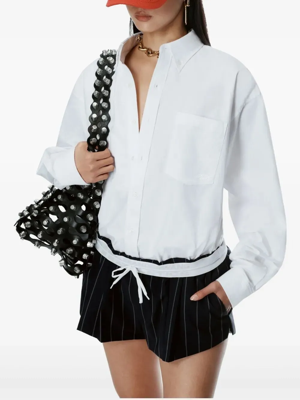 OVERSIZED BOYFRIEND SHIRT sold by Lord & Taylor product image thumbnail 4