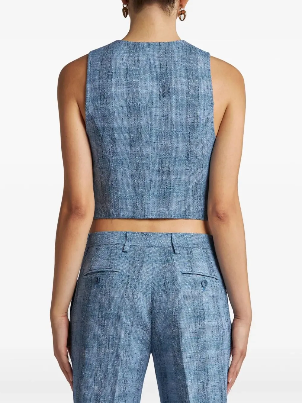 SLUB WAISTCOAT sold by Lord & Taylor product image thumbnail 4