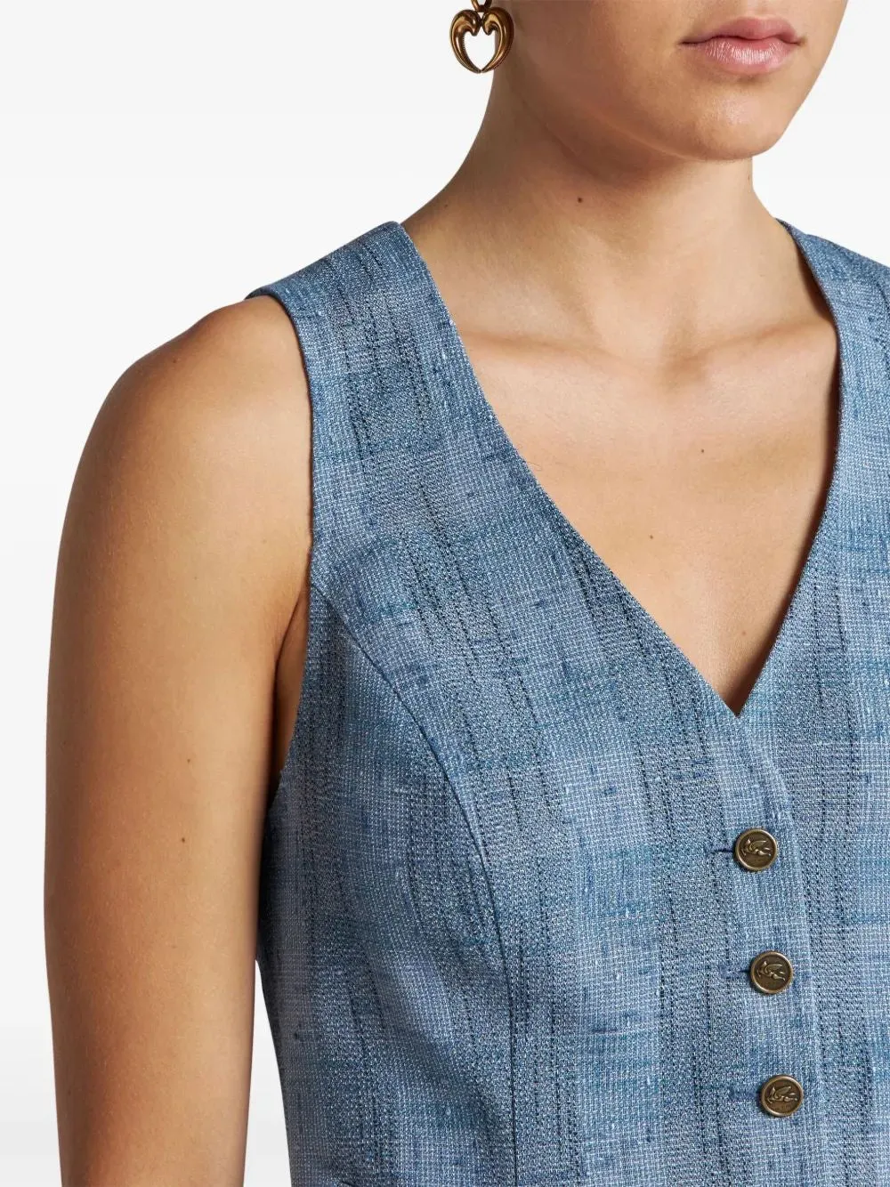 SLUB WAISTCOAT sold by Lord & Taylor product image thumbnail 5