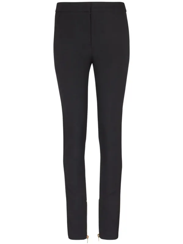 ZIPPED SATIN SLIM PANTS sold by Lord & Taylor